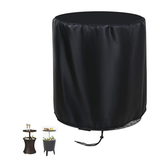 Round Waterproof Furniture Table Cover Household Garden Patio Outdoor Dust Cover Beer Cooler Bar Protective Cover,52*58cm