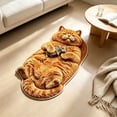 thumbnail image 3 of AMARHH Cat Shaped Fluffy Plush Floor Mat, Washable Faux Fur Animal Rug for Home Bedroom Living Room, Soft Cozy Bedside Decor Accent for Cat Lover Gift, 3 of 6
