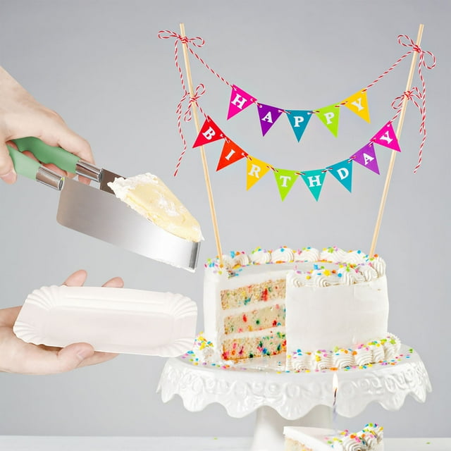 Stainless Steel Cake Cutter, Ergonomic Dessert Slicing Tool for Cakes, Pizzas, and More, Multi-Use Precision Cutter for Baking Enthusiasts, Kitchen Utensils for Perfect Cake Slices