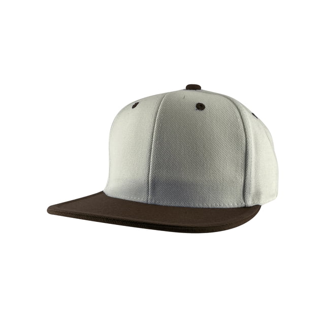 Top Headwear Casquette Snapback Ajustable - Blanc/marron