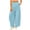 Light Blue, variant on VEKDONE Women's Polka Dot Palazzo Pants Elastic High Waisted Wide Leg Pants Summer Pleated Flowy Straight Trousers Casual Loose Fit Slacks with Pockets Light Blue S