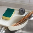 thumbnail image 2 of Flmtop Kitchen Sink Triangular Waste Storage Holder Drain Shelf Corner Mounted Basket, 2 of 7