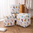 thumbnail image 6 of Dopebox Decorative Canvas Bins Storage Bins for Closet Large Basket for Storage Cute Baskets for Storage Clothes Storage Boxes (Blue), 6 of 11