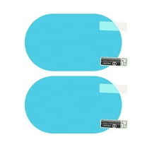 ChicYu Pack of 2 Car Rear View Mirror Waterproof Film, Rear View Mirror Sticker, Protective Clear Auto Parts, Rain Proof Film for Car Window, for Most Cars