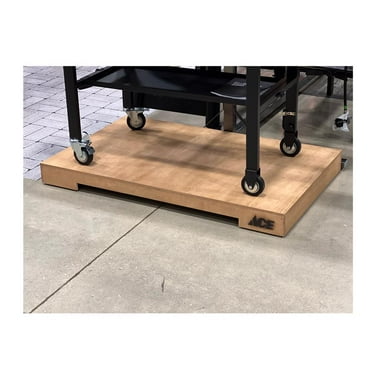 4 in. H X 30 in. W X 48 in. D Brown Wood Platform Base