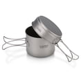 thumbnail image 3 of Juego de utensilios de cocina para acampar al aire libre de titanio ultraligero Lixada, olla de 900 ml, 3 of 8