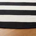 thumbnail image 3 of SAFAVIEH Montauk Saranna Geometric Cotton Area Rug, Black/Ivory, 7' x 7' Round, 3 of 8