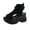 Black, variant on Women's Hollow Out Platform Wedge Sandals Non-Slip Breathable Lace-Up Fish Mouth Sneakers Casual Summer Hollow_Out Open Toe Sport Shoes Black Women Sandal