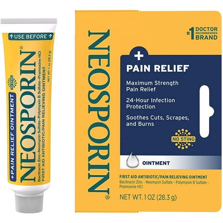 Neosporin Plus Maximum Strength Antibiotic Pain Relief Ointment - 1 Oz