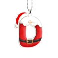 thumbnail image 2 of Luoshdecor Christmas Tree Ornaments Initial,Personalized Santa Claus Style Alphabet Pendant Decorations,Suitable for Xmas Gift Giving,(D), 2 of 6