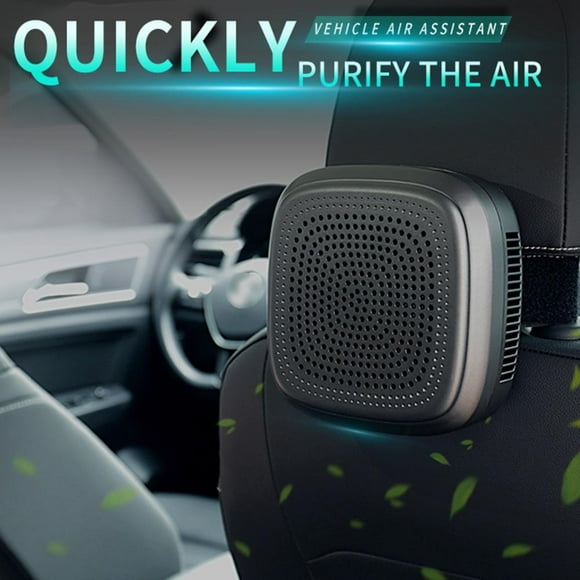 Car Air Purifier with USB Charging – Removes Smoke, Dust – Compact for Travel, 50m³/h – Quiet Operation