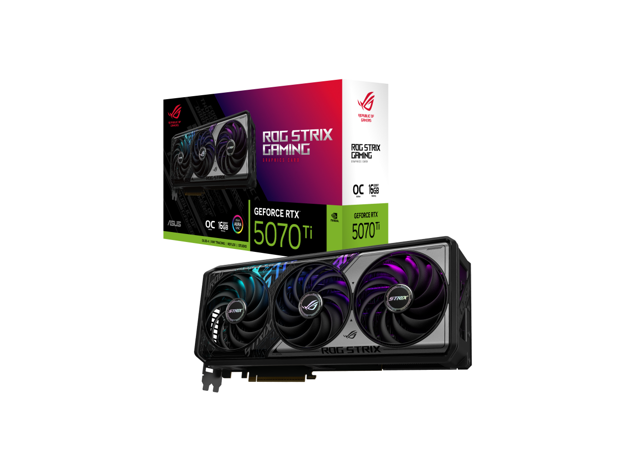 新品、ASUS ROG Strix RTX 5070Ti OC 16GB ASUS ROG Strix GeForce RTX 5070 Ti OC Edition 16GB 256-Bit GDDR7