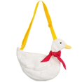 thumbnail image 1 of 1pc Cartoon Simulation Adorable Duck Single-Shouder Bag Plush Backpack (White), 1 of 3