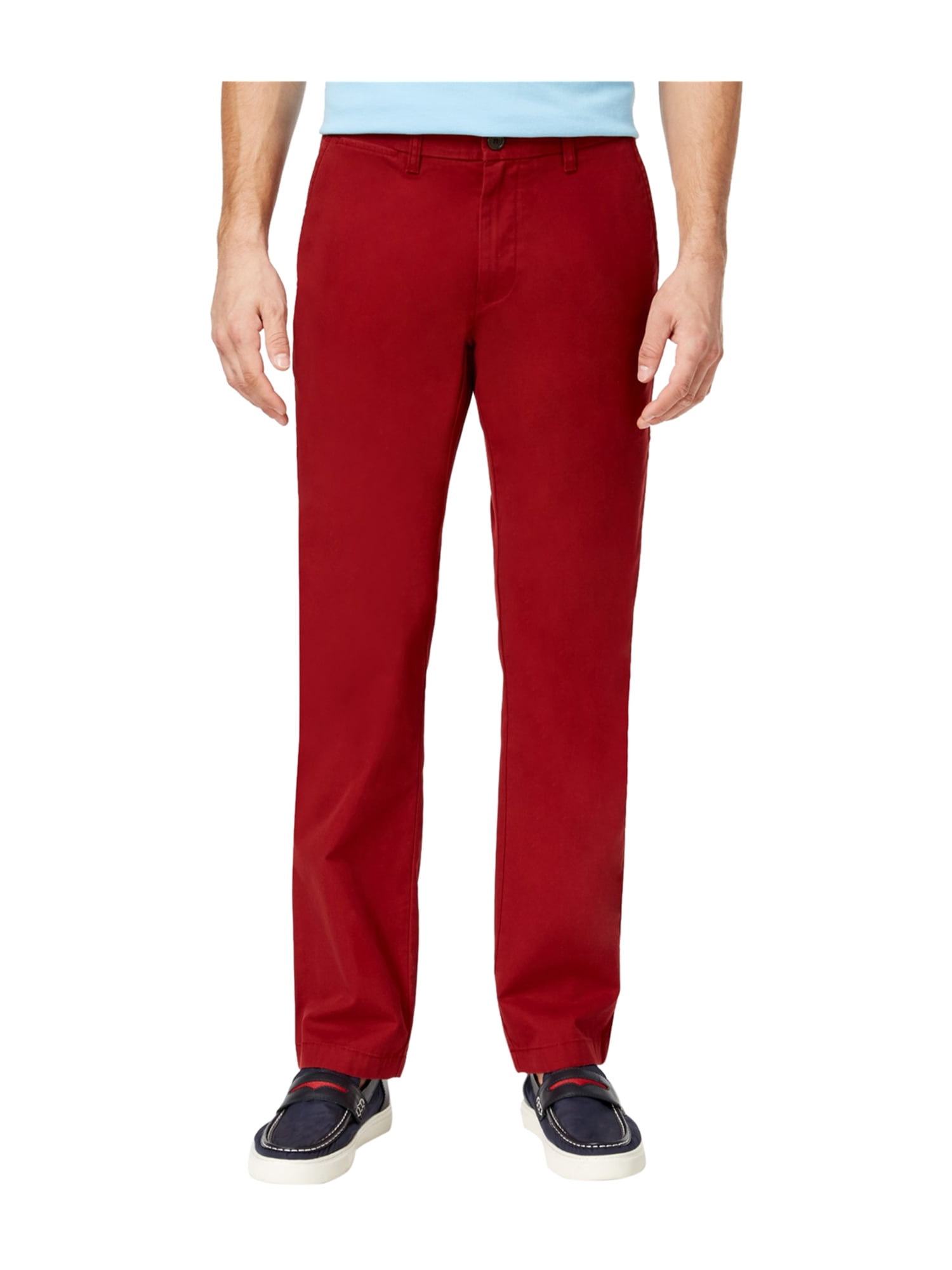 Tommy Hilfiger Mens Cotton Casual Chino Pants driedtomato 40x32 ...