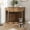 Natural Walnut / MDF, variant on FunMay White MDF Corner Dog Crate Furniture for Small/Medium Dogs