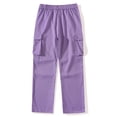 thumbnail image 5 of lcziwo Mens Cargo Work Pants with Pockets EDC Travel Construction Pants Casual Holiday Beach Wide Leg Pants Outdoor Apparel Purple XXL, 5 of 10
