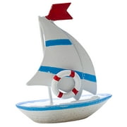 Sailing Model Boat Desktop Sailboat Decor Crafts Ship Light House Decorations for Home Models
