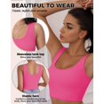 thumbnail image 4 of Crop Tops AURUZA Camisetas sin mangas con cuello en U para mujer x3, 4 of 6