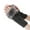 Dark Gray, variant on Women’s Faux Fur Cuff Cable Knit Fingerless Gloves, Warm Thick Cropped Half Finger Wrist Warmers Knitted Arm Cuffs for Typing Navy One Size