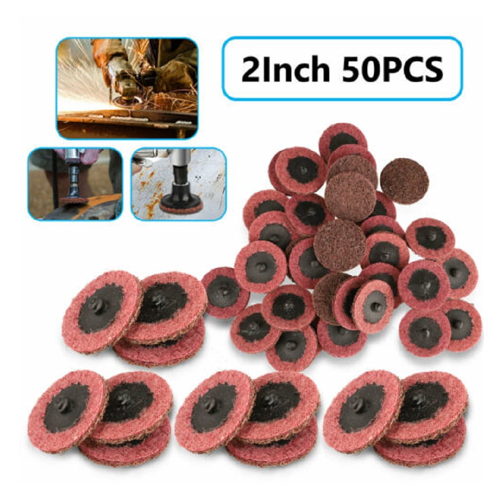50x 2"Medium Grit Disc Surface Sanding Die Grinder Scotch Brite Roll