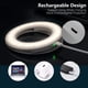 thumbnail image 4 of Selfie Light Ring Lights LED Circle Mini Light, recargable 3 modos de luz Maquillaje Luz de relleno Teléfono celular Tablet Laptop Cámara Fotografía Livestream Video Iluminación Clip Xemadio WRMH-1127, 4 of 6