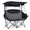 Black, variant on ABORON Camping Chair for 2 Person with Canopy, Portable Folding Double Camping Chair for Adults, Oversized Double Beach Loveseat with Cup Holders and Pocket, 600 lbs Heavy Duty Camping Couch - Blue