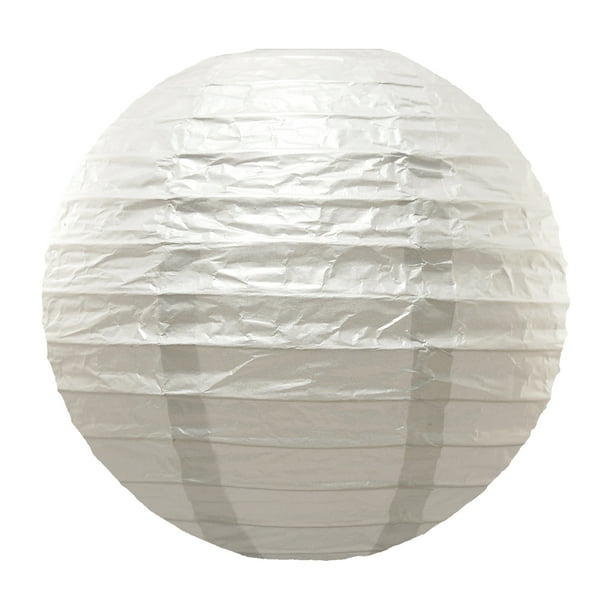 Lumabase 10 in. Round Paper Lanterns Set of 5