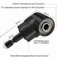thumbnail image 4 of Meggemo 6 Piece Right Angle Drill Attachment Kit Extension Flex Shaft Offset Adapter for Tight Spaces Screwdriver Bit Holder Tool Set Home Workshop, 4 of 6