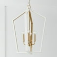 thumbnail image 4 of 4 Light Pendant In Transitional Style-26.75 Inches Tall And 20 Inches Wide-Flat White/Matte Brass Finish    -Traditional Installation Capital, 4 of 10
