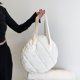 thumbnail image 1 of Bolso de mano de otoño invierno con patrón de rombos, de hombro con cremallera para mujer y niña, 1 of 8
