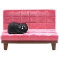 thumbnail image 1 of Soporte para teléfono celular de escritorio, sofá rosa con gatito de gato lindo para la oficina, manos libres, adorno para el hogar. Afortunado Sencillez, 1 of 5