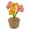 Multicolor, variant on Knitting Crochet Flowers Potted Plants, Fake Forget Me Not Flowers for Friends, Family and Lover, Artificial Handmade Flowers for Birthday Wedding Gift and Home Decor(White)
