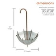 thumbnail image 4 of Alpine Corporation Rustic Outdoor Garden Upside Down Umbrella Stake and Planter, 19 Inch Tall, 4 of 10