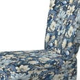 thumbnail image 4 of Designart "Shoreline Biodiversity I" Blue Floral Upholstered Accent Chair - Cottage Arm Chair For Living Room, 4 of 5