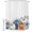 White, variant on Shower Curtains for Bathroom, Thanksgiving Pumpkin Waterproof Fabric Shower Curtain, Fall Farmhouse Eucalyptus Leaves Decorative Bathroom Curtain for Bathtub, 72"x84", No Hooks Included