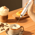 thumbnail image 3 of TOP! Multifunctional Electric Milk Frother Mini Handheld Egg Beater Coffee White, 3 of 4