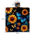 thumbnail image 2 of Butterfly Canvas Beach Blanket for Picnics and Outdoor Adventures - Durable, Park, or Camping Trip, 2 of 6