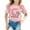 Pink, variant on Little Kid Children's Printed Round Neck Short Sleeved T Shirt For Boys And Girls Long Sleeve Toddler 2 Cute Toddler Shirts Girls 2t Undershirt Oleander Size 16 Birthday Girl 4t 4-5 Years Pink