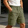 thumbnail image 6 of Zeliretfy Mens Shorts Cargo Shorts Classic Loose Casual Wear With Pockets And Denim Shorts Hip Hop Cropped Jeans Work Shorts with Cargo Pockets Authentics Classic Relaxed Fit Five Pocket Cargo Short, 6 of 8
