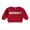 Red, variant on LMLYSoH Girls Christmas Casual Sweatshirts Long Sleeve Crewneck Letter Print Loose Fit Pullover Tops