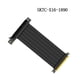 thumbnail image 5 of Bearachild 15/20/30/40cmSuper Speed ​​PC Tarjetas gráficas Conector PCI Cable Card PCI-E X16 3.0 Adaptador de extensión de cable Cables de computadora 90 grados 30cm, 5 of 6