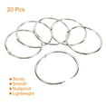 thumbnail image 3 of Unique Bargains 3.5' Dia. Detachable Binder Rings Index Snap Metal Clips, Silver Tone 20 Pack, 3 of 5