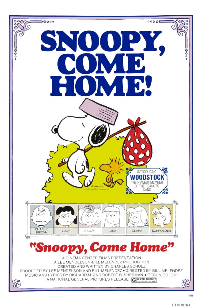 Snoopy & Woodstock “I Could lay here for the rest of my life” Poster 24 x 36 