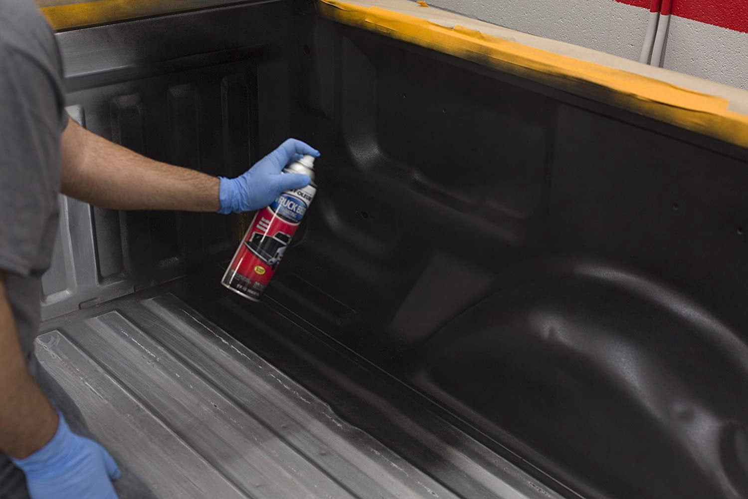 (3 pack) Black, Rust-Oleum Automotive Truck Bed Coating Spray Paint-248914, 15 oz