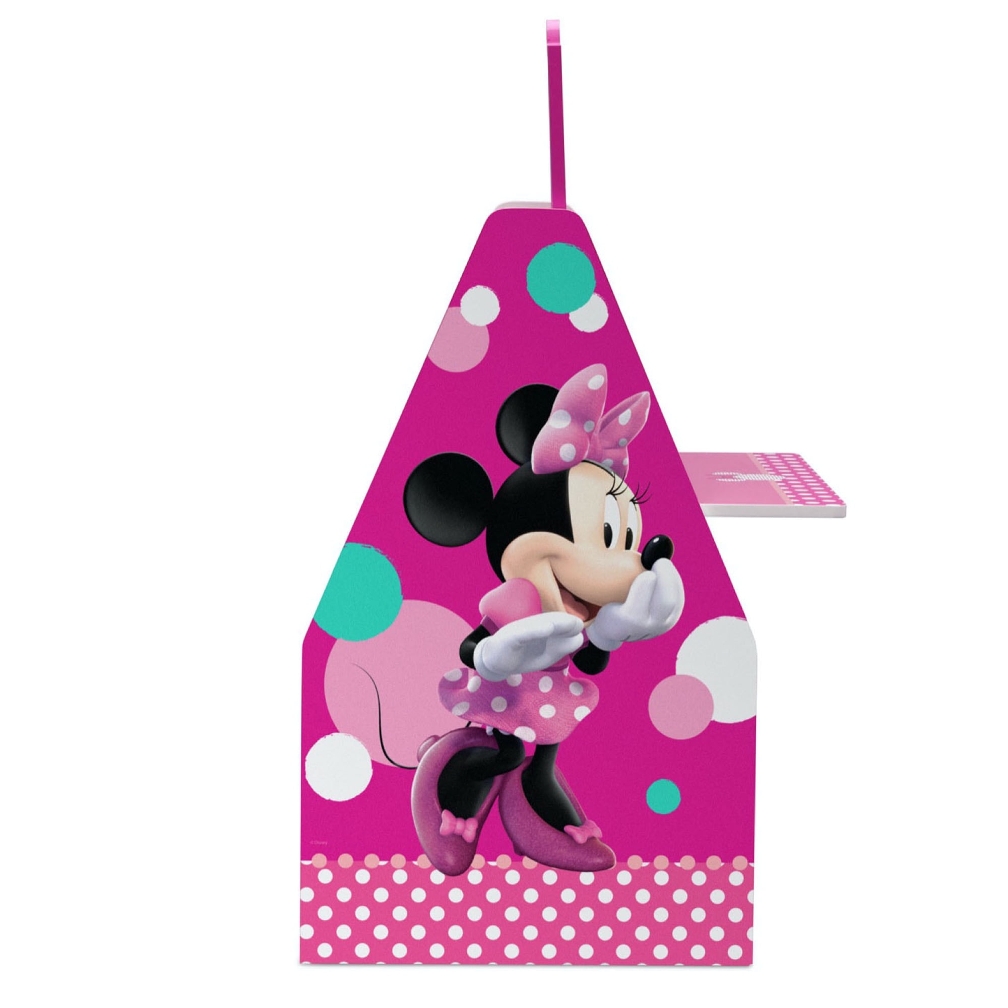 Disney Minnie Mouse Deluxe Kids Art Table, Easel, Desk, Stool & Toy Organizer by Delta Children