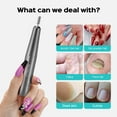 thumbnail image 5 of COSLUS CX40 Electric Nail Drill File,Professional Manicure Pedicure Tools with 6 Bits & Sanding Bands,for Acrylic Gel & Dip Nails,Low Noise-Grey, 5 of 9