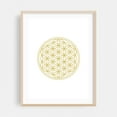 thumbnail image 2 of Flower of Life Gold on White - Photography Geometric Pattern Spiritual Line Art Abstract Minimalist Unframed Wall Art Print 5 x 7 inches, 2 of 4