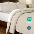 thumbnail image 4 of Bare Home Down Alternative Comforter Set - 3-Pieces - All Seasons - California King, Sand, 4 of 8