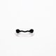 thumbnail image 2 of Marco magnético para anteojos, etiqueta con nombre, marco para insignia, marco para anteojos de sol, 2 piezas (blanco y negro), unisex, 2 of 5