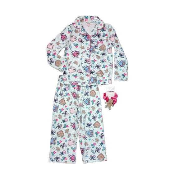 Frozen Anna and Elsa Toddler Girl's Microfleece Pajama and Sock Set, Size 3T